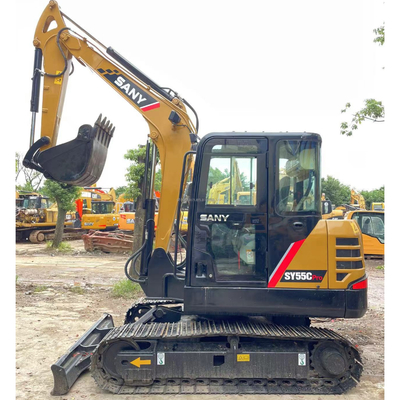 5.5TON 作業重量 Sany SY55C 優れた作業性能のための掘削機