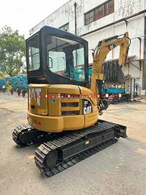 はい,あなたは小さなマシンを検査することができます 中古ミニ掘削機 CAT 303 3000 KG 機械の重量