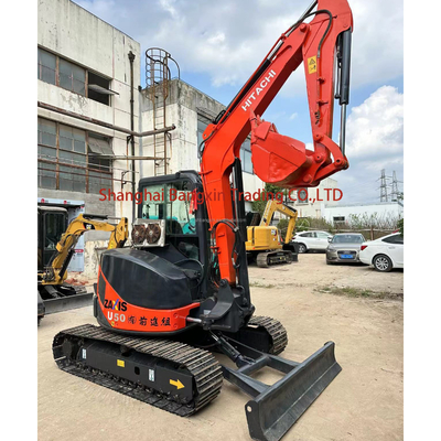 原始液圧シリンダーと0.23m3バケット容量を持つHitachi ZX50Uミニ掘削機