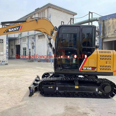 SANY SY75C ミニ掘削機 7500 KG 機械重量とコンパクトな設計