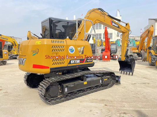 SANY SY75C ミニ掘削機 7500 KG 機械重量とコンパクトな設計