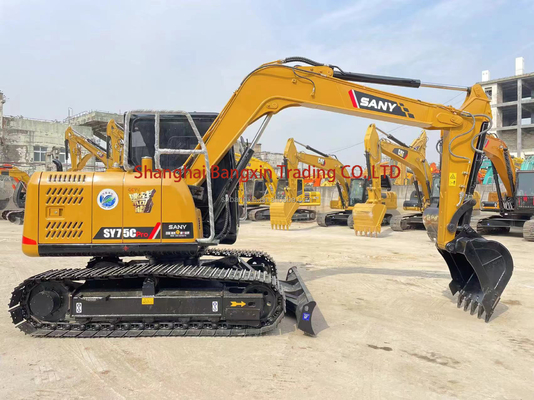 中古ミニ掘削機 SANY SY75C マシン重量 7500 KG