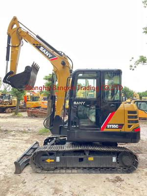 5.5TON 作業重量 Sany SY55C 優れた作業性能のための掘削機
