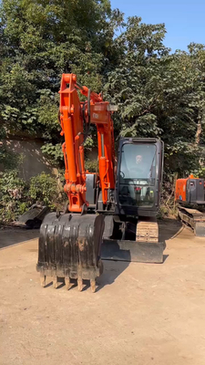 0.3 バケット容量 原装液圧バルブ付きヒタチZX70 中古掘削機