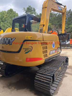 キャットエンジンとオリジナルの水力ポンプのSany SY75ミニ掘削機