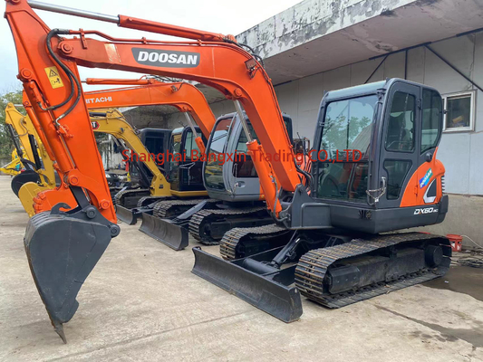 上海で最高のDoosan DX60 中古ミニ掘削機 EPA/CE認証