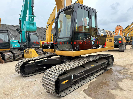 オリジナル水力ポンプと700時間の作業時間を持つ中古キャット320D2クローラー掘削機
