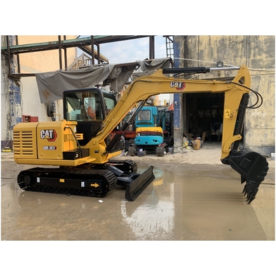 低労働時間 95% Cat 305.5E2 ミニ掘削機 良好な状態